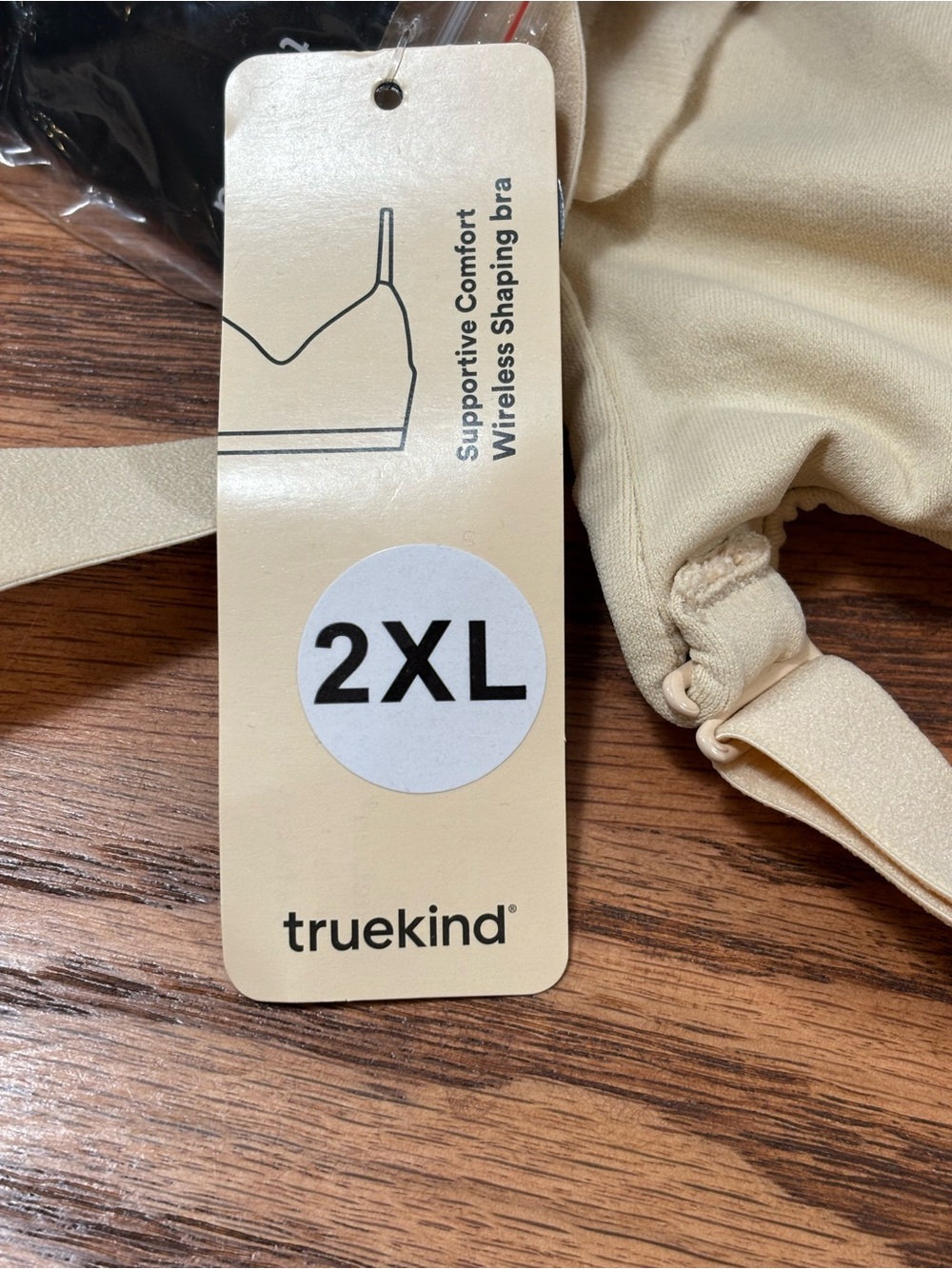 TRUEKIND Supportive Comfort Wireless Shaping Bra #10210 Beige Size 2XL NWT - Picture 3 of 6